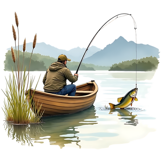 Fishing For Walleye digital design