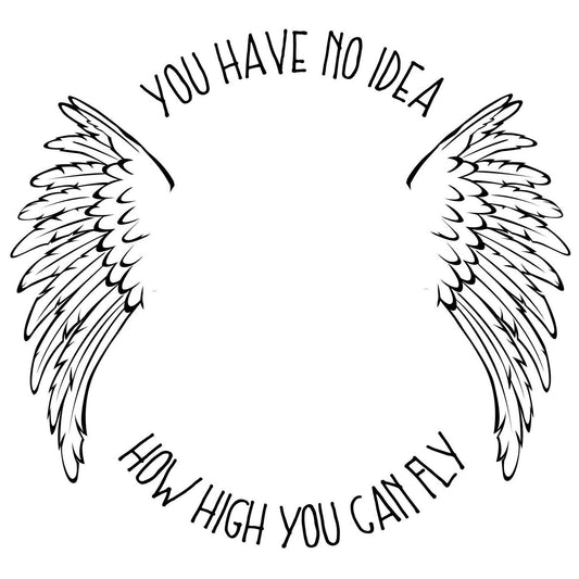 How High Cnn You Fly hat burning design for wide brim hat.