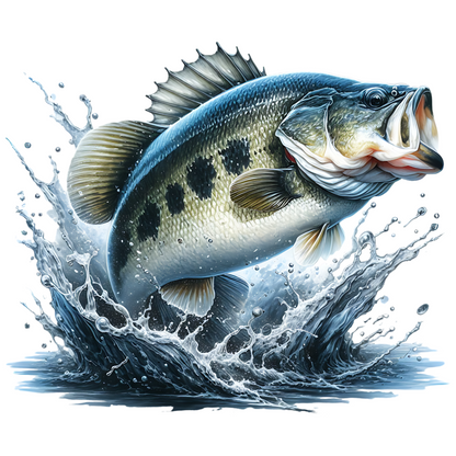 Largemouth Bass PNG digital design