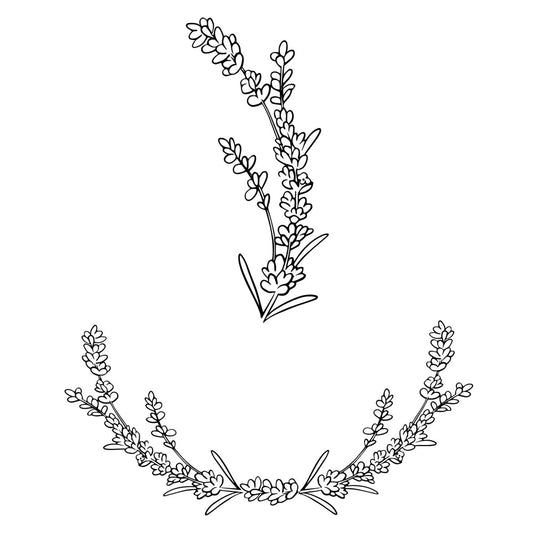 Lavender Spray hat burning design for baseball caps