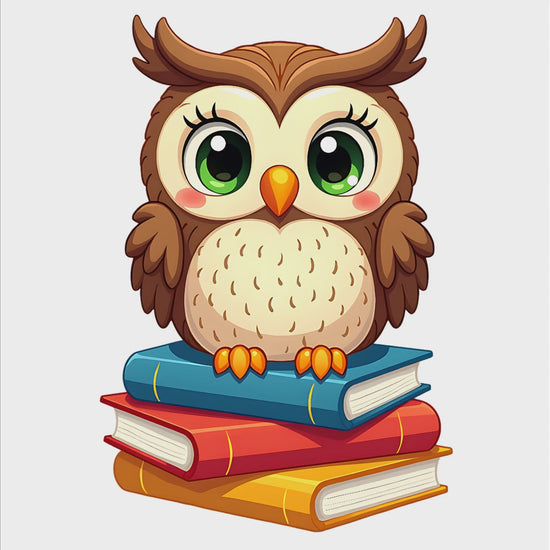 Bookish owl digital design product video