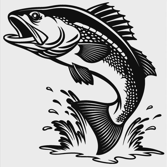 Walleye leaping out of water video