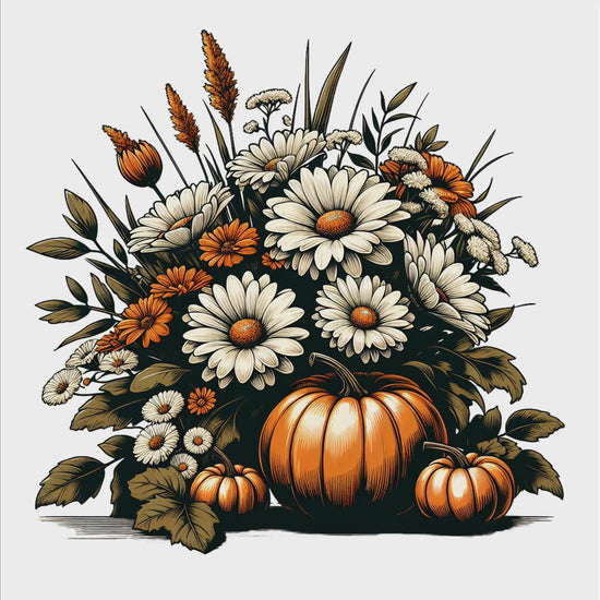Pumpkin Fall Flowers video