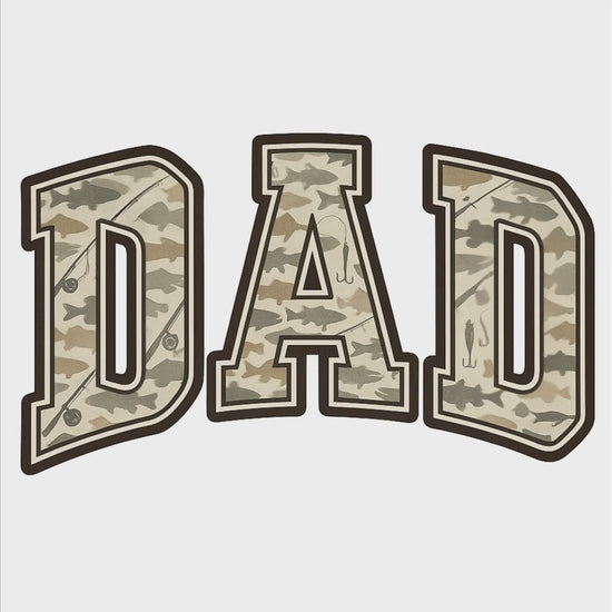 Dad Fisherman digital design product video