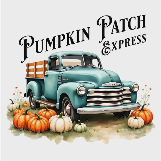 Pumpkin Patch Express vintage truck digital design product video