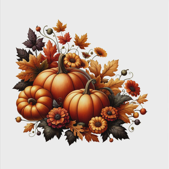 Pumpkins In Autumn digital design product video