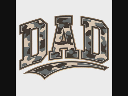 Dad Camo Graphic Design PNG