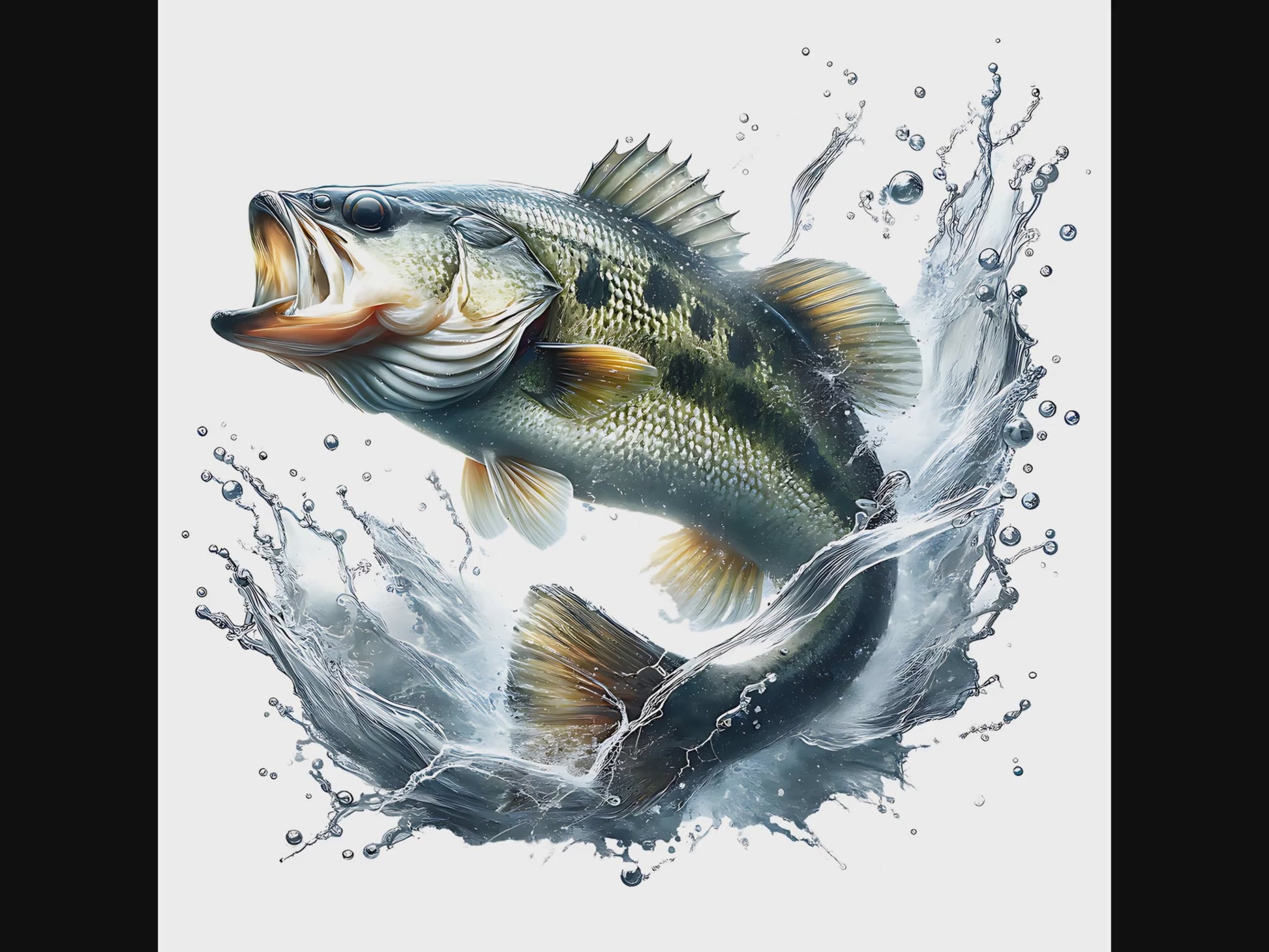 Smallmouth bass leaping video