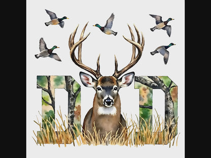 Dad deer hunter digital design product video