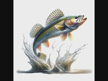 Walleye fish jumping video
