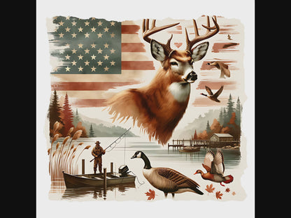 Outdoor Patriotic Deer Hunter video