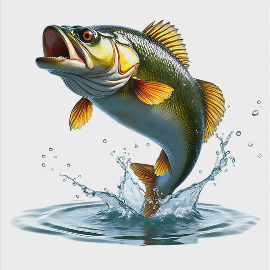 Bass Fish digital download design product video