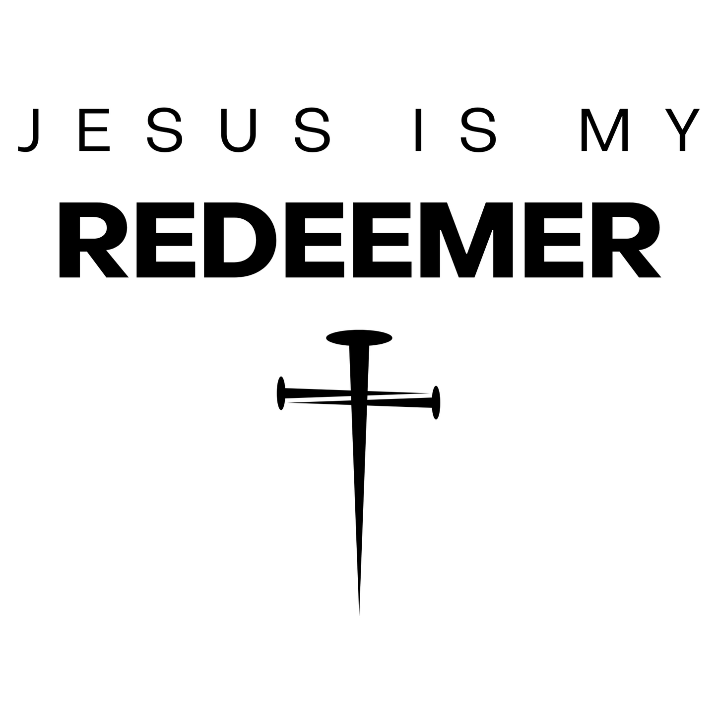 Jesus Is My Redeemer digital design.