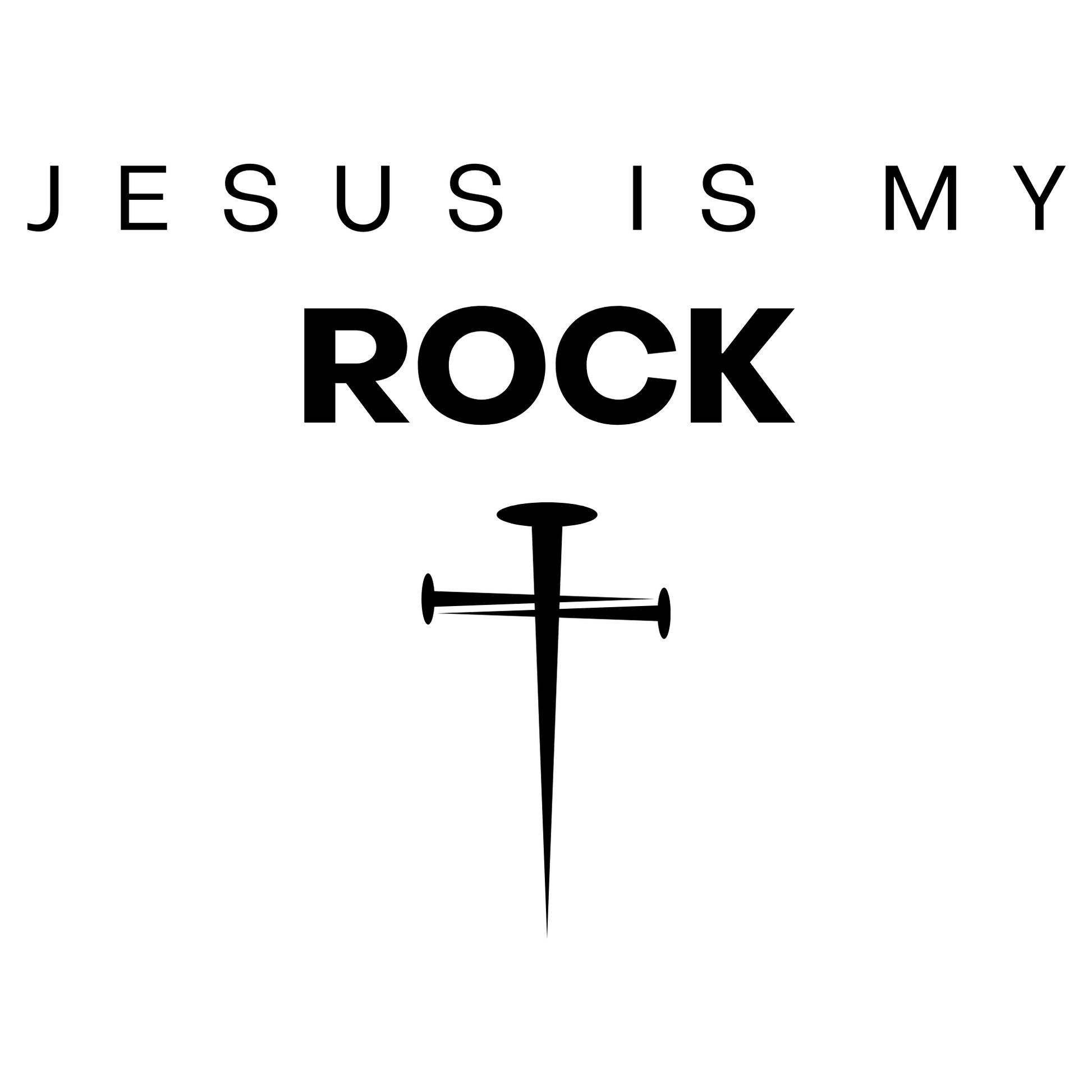 Jesus Is My Rock digital design