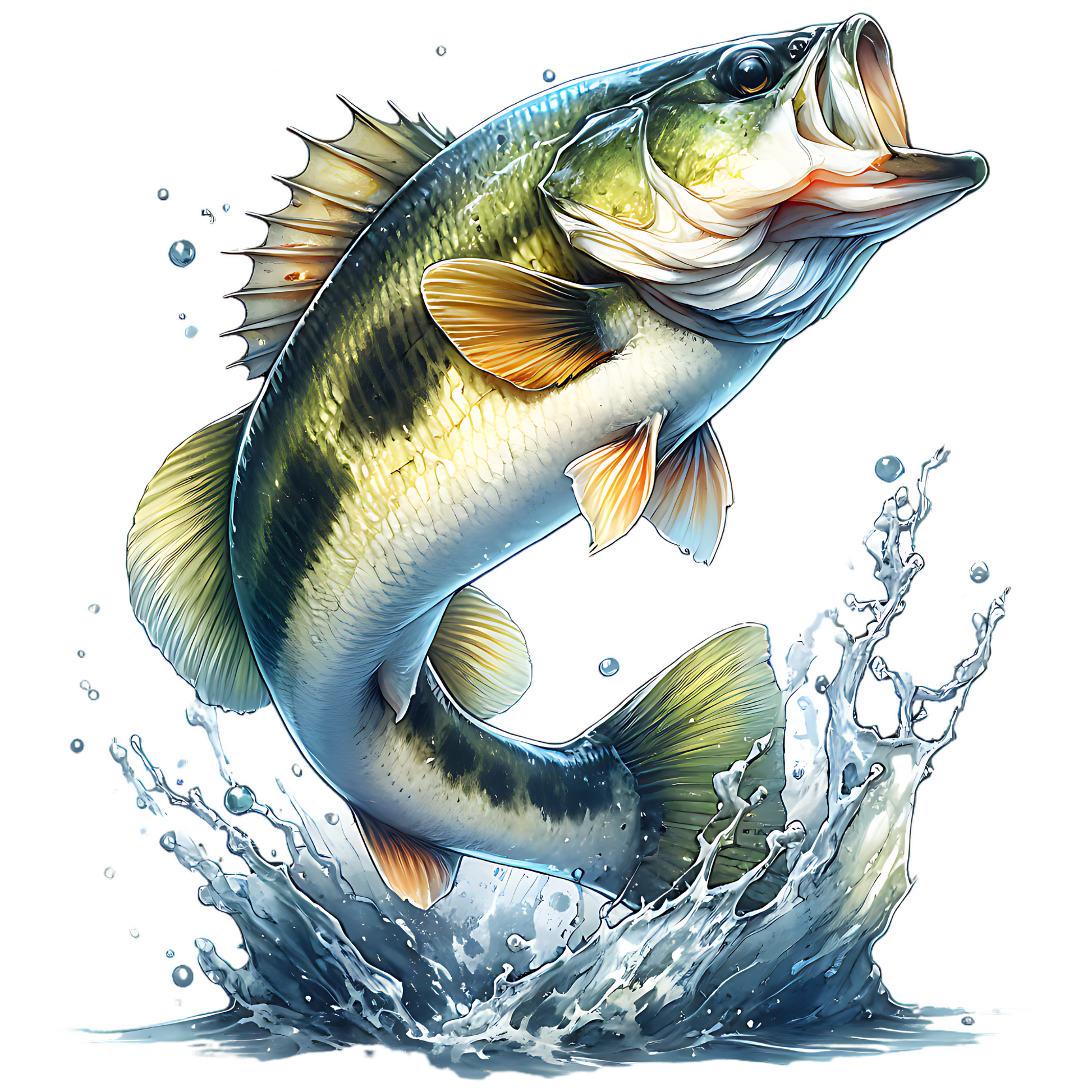 Smallmouth Bass PNG digital design 