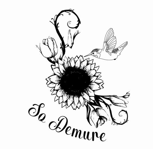 So Demure baseball cap hat burning design.