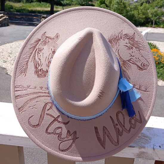 Robin used her crafting skills to create this beautiful hat.