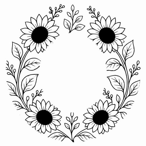 A sunflower design