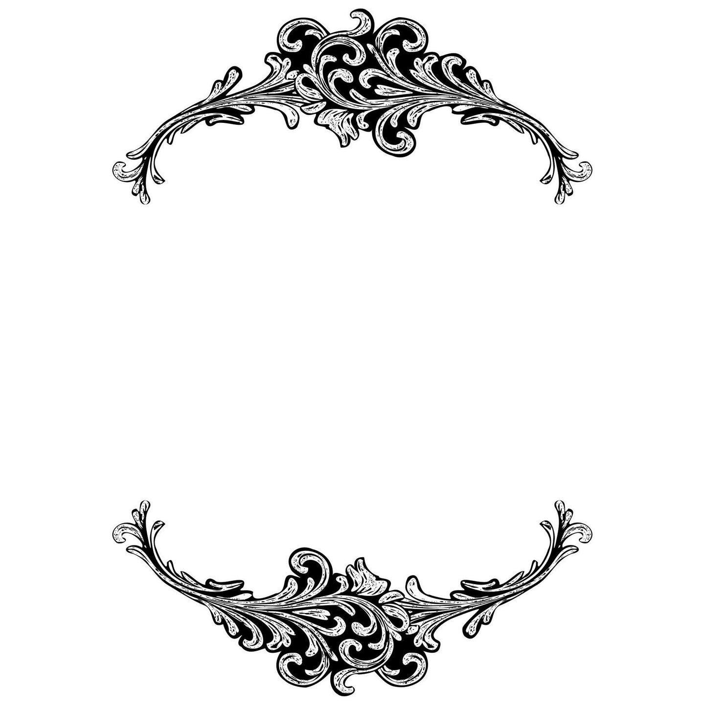 Decorative black and white floral design on for wide brim hat burning