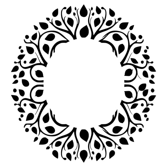 Tree Branches hat burning design for wide brim hats