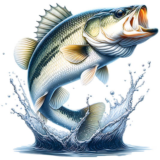White Bass PNG digital download design