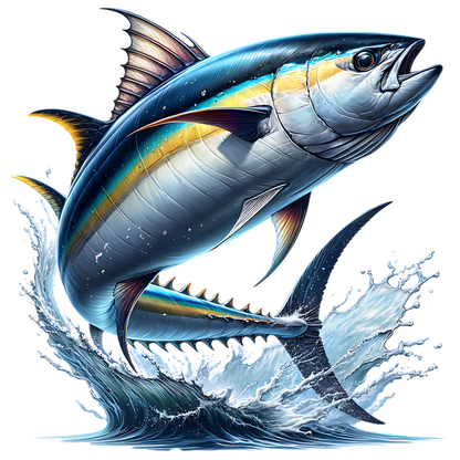 Yellowfin Tuna (AHI) PNG digital design