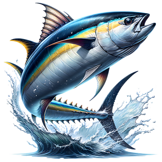 Yellowfin Tuna (AHI) PNG digital design